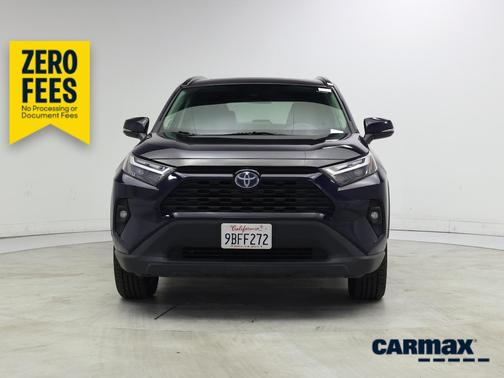 Blue 2022 Toyota RAV4 Hybrid XLE Premium
