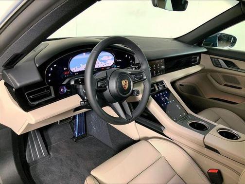 Blue 2025 Porsche Taycan 4