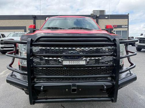 Red 2017 Ford F-250 Lariat