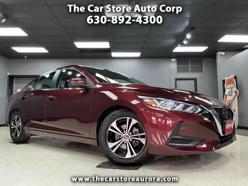 Maroon 2022 Nissan Sentra SV