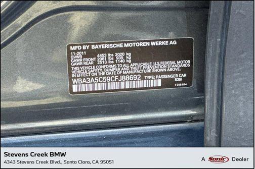 2012 BMW 328 328i