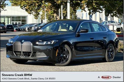 Black Sapphire Metallic 2025 BMW i4 Gran Coupe eDrive40