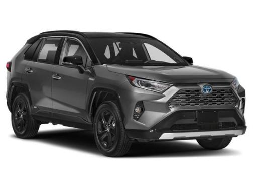 Magnetic Gray Metallic/Midnight Black Metallic 2021 Toyota RAV4 Hybrid SE