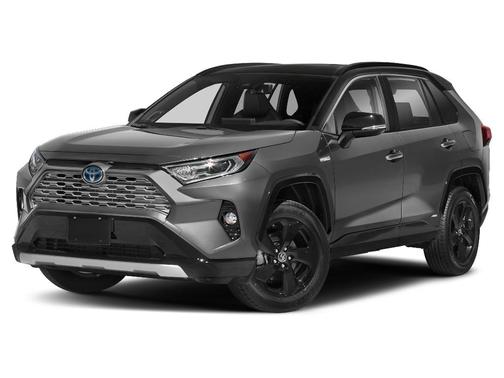 Magnetic Gray Metallic/Midnight Black Metallic 2021 Toyota RAV4 Hybrid SE