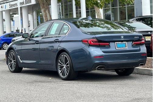 Arctic Race Blue Metallic 2023 BMW 540 i