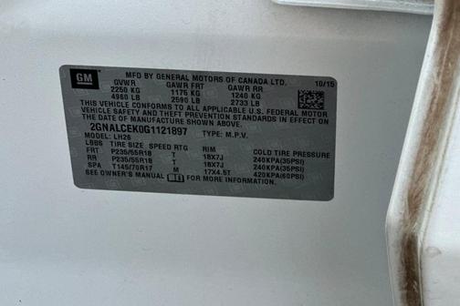 2016 Chevrolet Equinox LT