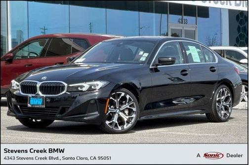 Jet Black 2025 BMW 330 330i Sedan