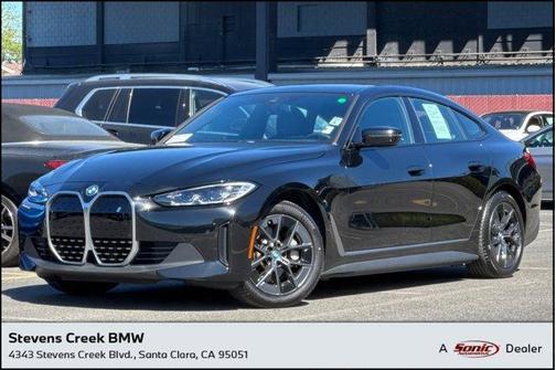 Black Sapphire Metallic 2023 BMW i4 Gran Coupe eDrive35
