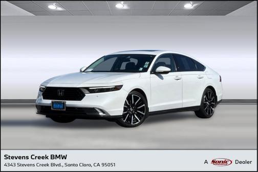 Platinum White Pearl 2023 Honda Accord Hybrid Touring