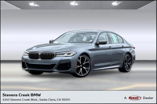 Bluestone Metallic 2021 BMW M550 i Xdrive