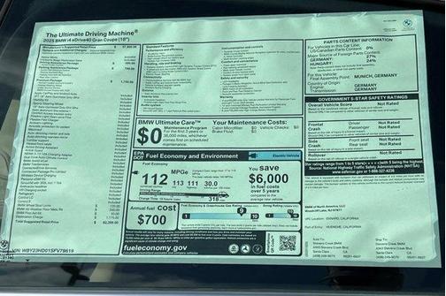 Alpine White 2025 BMW i4 Gran Coupe eDrive40