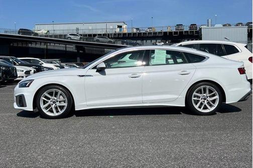 Glacier White Metallic 2023 Audi A5 Sportback 45 S Line Premium Plus