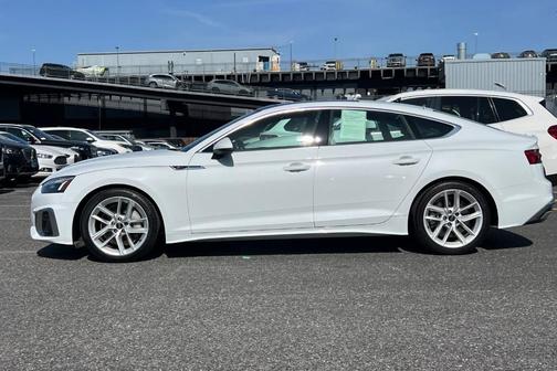 Glacier White Metallic 2023 Audi A5 Sportback 45 S Line Premium Plus