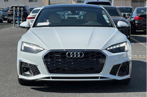 Glacier White Metallic 2023 Audi A5 Sportback 45 S Line Premium Plus