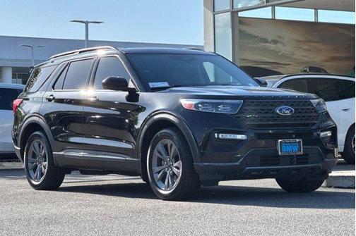 AGATE BLACK METALLIC 2022 Ford Explorer XLT
