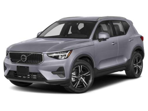 Crystal White Metallic 2023 Volvo XC40 B4 Plus Dark Theme