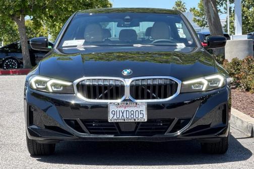 Jet Black 2025 BMW 330 330i Sedan