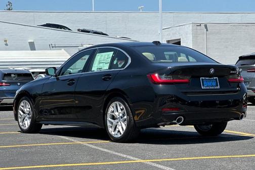Jet Black 2025 BMW 330 330i Sedan