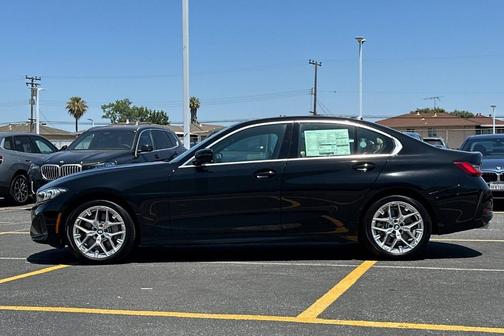 Jet Black 2025 BMW 330 330i Sedan