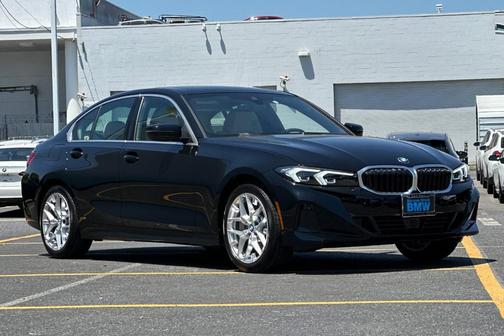 Jet Black 2025 BMW 330 330i Sedan