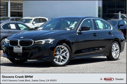Jet Black 2025 BMW 330 330i Sedan