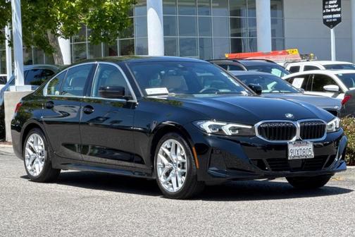 Jet Black 2025 BMW 330 330i Sedan