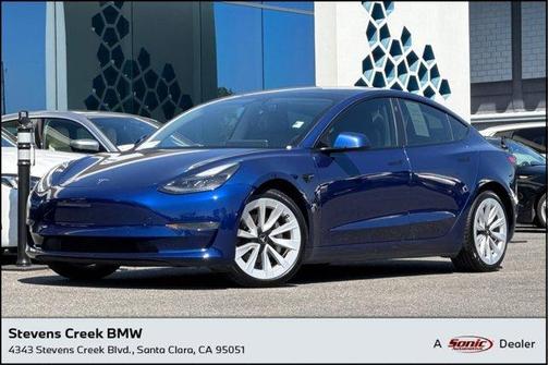 Deep Blue Metallic 2021 Tesla Model 3 Long Range