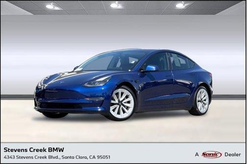 Deep Blue Metallic 2021 Tesla Model 3 Long Range