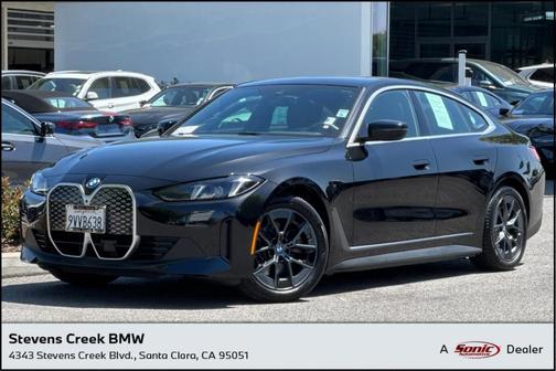 Black Sapphire Metallic 2025 BMW i4 Gran Coupe eDrive40