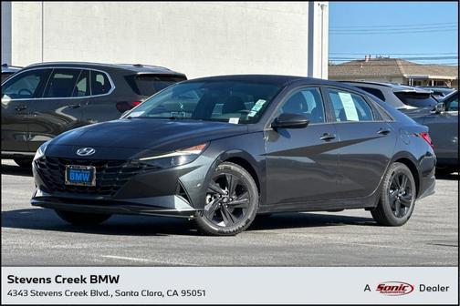 Portofino Gray 2021 Hyundai ELANTRA SEL