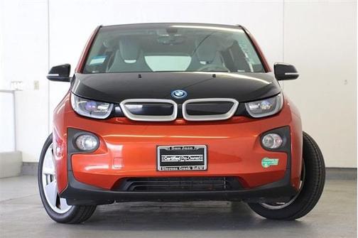 Solar Orange Metallic w/Frozen Gray Accent 2015 BMW i3 Base w/Range Extender