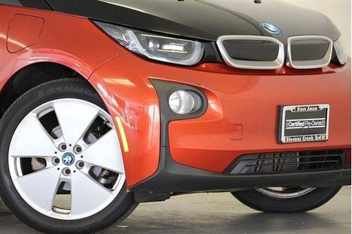 Solar Orange Metallic w/Frozen Gray Accent 2015 BMW i3 Base w/Range Extender
