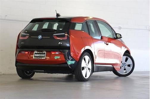 Solar Orange Metallic w/Frozen Gray Accent 2015 BMW i3 Base w/Range Extender