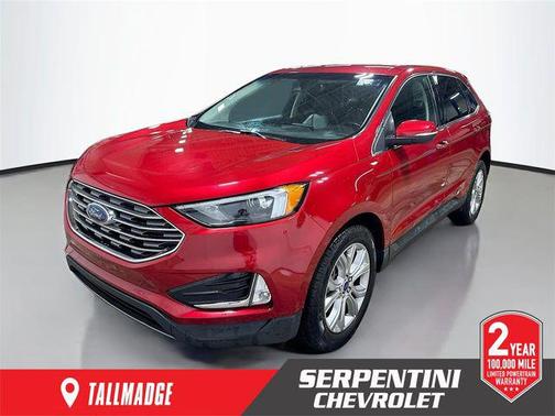 Red Metallic 2022 Ford Edge Titanium