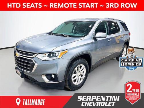 Satin Steel Metallic 2021 Chevrolet Traverse LT Cloth