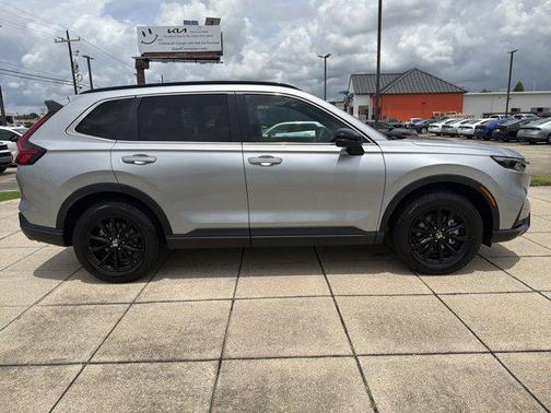 Solar Silver Metallic 2025 Honda CR-V Hybrid Sport AWD