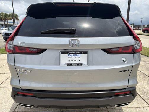 Solar Silver Metallic 2025 Honda CR-V Hybrid Sport AWD