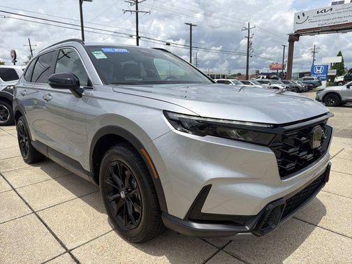 Solar Silver Metallic 2025 Honda CR-V Hybrid Sport AWD