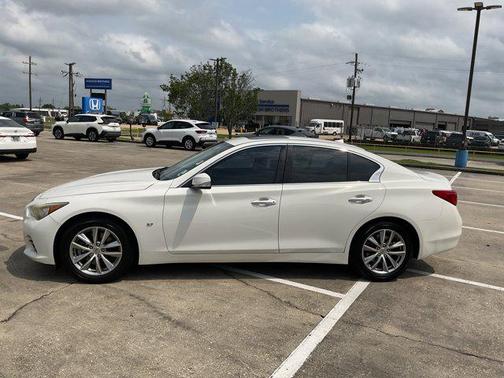 Moonlight White 2014 INFINITI Q50 Premium