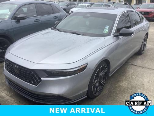 Solar Silver Metallic 2024 Honda Accord Hybrid Sport