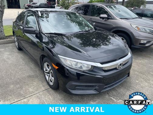 Black 2017 Honda Civic LX