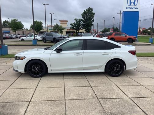 Platinum White Pearl 2025 Honda Civic Sport