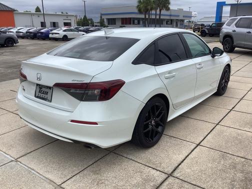 Platinum White Pearl 2025 Honda Civic Sport