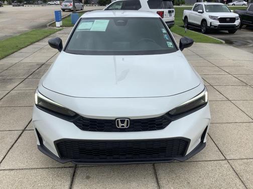 Platinum White Pearl 2025 Honda Civic Sport
