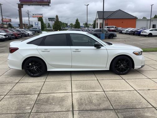 Platinum White Pearl 2025 Honda Civic Sport