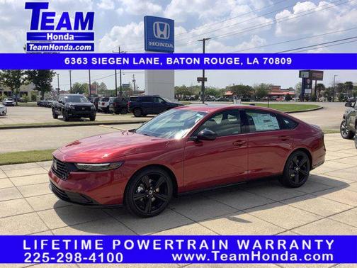 Radiant Red Metallic 2026 Honda Accord Hybrid Sport-L