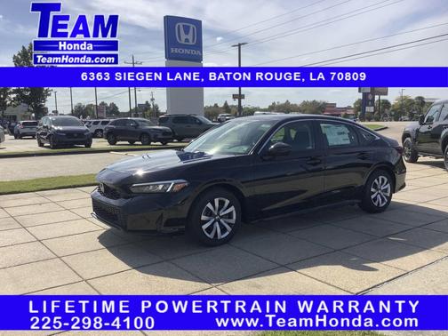 Crystal Black Pearl 2026 Honda Civic LX