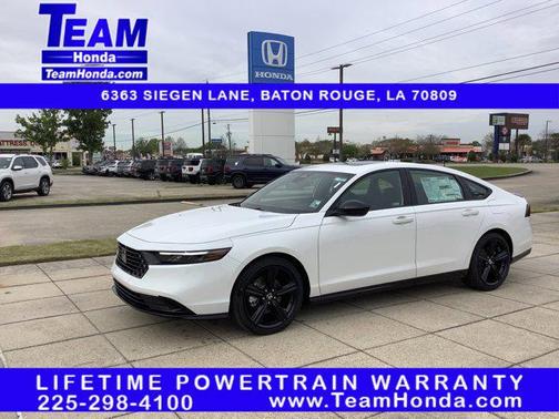 Platinum White Pearl 2026 Honda Accord Hybrid Sport-L