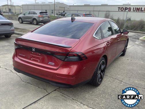 Radiant Red Metallic 2024 Honda Accord Hybrid Sport