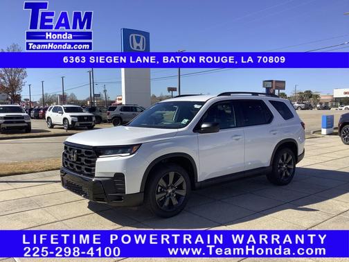 Platinum White Pearl 2026 Honda Pilot Sport